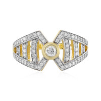 Gouden ring met een Loepzuivere (F) Diamant (LUCENT DIAMONDS)