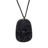 Halsketting met een obsidiaan