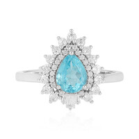 Zilveren ring met een Blauwe apatiet
