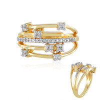 Zilveren ring met zirkonen