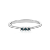 Zilveren ring met I3 Champagne Diamanten