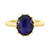 Zilveren ring met een Madagaskar Blauwe Saffier