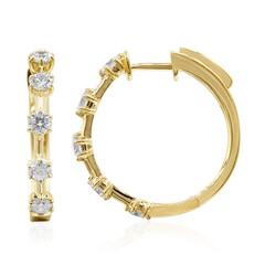 Gouden oorbellen met SI2 (H) Diamanten (CIRARI)