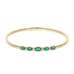 Gouden armband met een AAA Zambia smaragd (CIRARI)