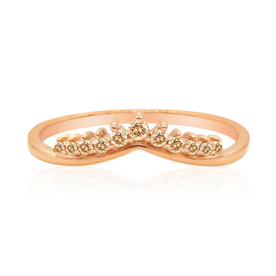 Gouden ring met een SI1 Argyle Rose De France Diamant (Annette)