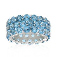 Zilveren ring met Marambaia-topaasstenen