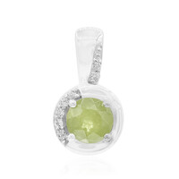 Zilveren hanger met een Namibian Demantoid