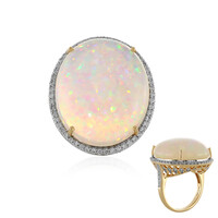 Gouden ring met een AAA Welo-opaal (AMAYANI)