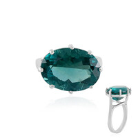 Zilveren ring met een Belgian Teal Fluoriet