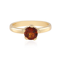 Zilveren ring met een Madeira citrien