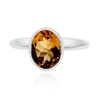 Zilveren ring met een Cognac Scapoliet