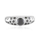 Gouden ring met een zwarte diamant
