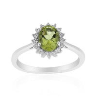 Zilveren ring met een Ouro Verde kwarts