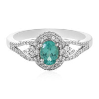 Zilveren ring met een Blauwe apatiet