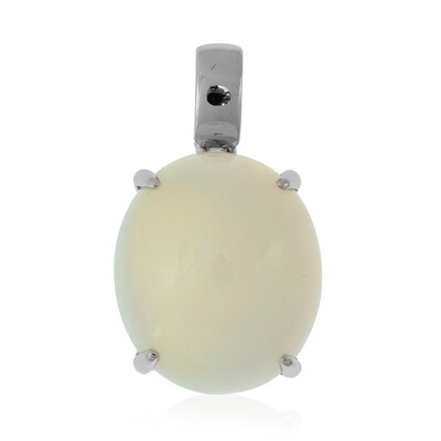 Platinaen hanger met een AAA Welo-opaal