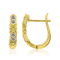 Gouden oorbellen met Diamanten SI1 (G)