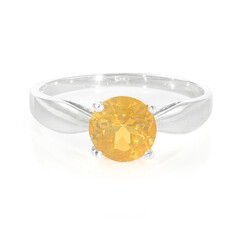 Zilveren ring met een Buriti vuur opaal