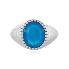 Zilveren ring met een Blauwe Ethiopische Opaal