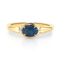 Gouden ring met een Lightning Ridge Zwarte Opaal (Mark Tremonti)