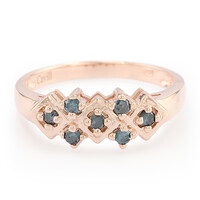 Zilveren herenring met Fancy diamanten
