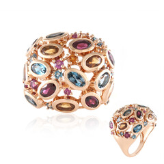 Zilveren ring met rhodolieten (KM by Juwelo)