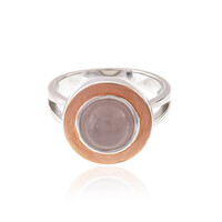 Zilveren ring met een rozen kwarts