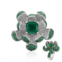 Gouden ring met een Colombiaanse smaragd (Estée Collection)