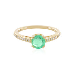 Gouden ring met een Russische smaragd (AMAYANI)