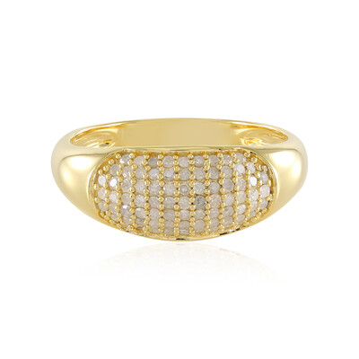 Zilveren ring met I3 (J) Diamanten
