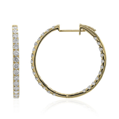 Gouden oorbellen met I1 (H) Diamanten (CIRARI)