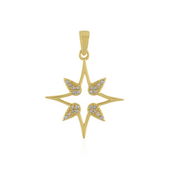 Zilveren hanger met I3 (H) Diamanten