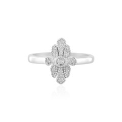 Zilveren ring met I2 (J) Diamanten