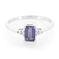 Zilveren ring met een Ceylon ioliet