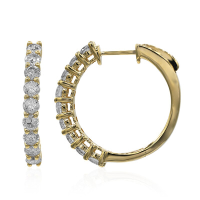 Gouden oorbellen met I1 (H) Diamanten (CIRARI)