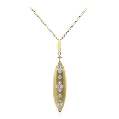 Gouden halsketting met I1 (H) Diamanten (CIRARI)