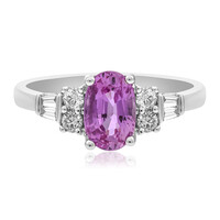 Gouden ring met een roze saffier (CIRARI)