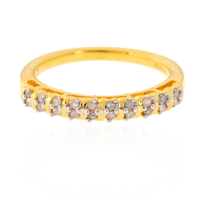 Zilveren ring met I2 (I) Diamanten