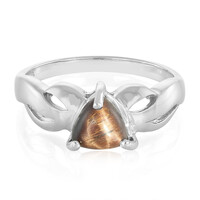 Zilveren ring met een rode tijgeroog