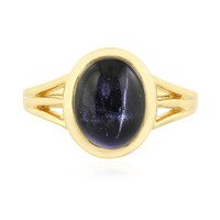 Zilveren ring met een Indische Ster Diopsied