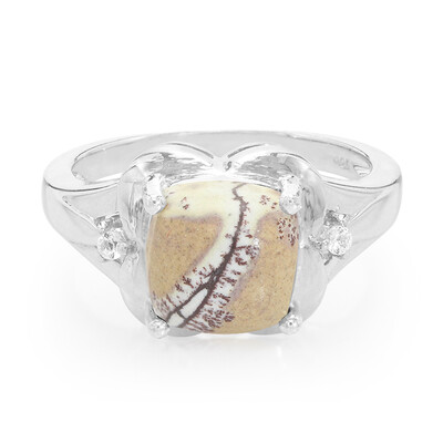 Zilveren ring met een Sonora Dendrieten Jaspis