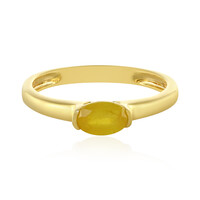 Zilveren ring met een Gele Madagaskar Saffier