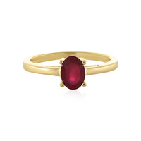 Zilveren ring met een Madagaskar Robijn