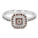 Zilveren ring met Fancy diamanten