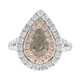 Gouden ring met een SI1 Groene diamant  (CIRARI)