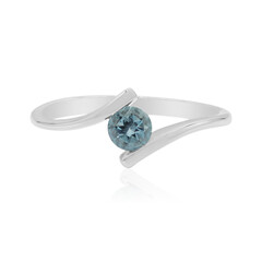 Zilveren ring met een Londen-blauwe topaas