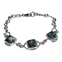 Zilveren armband met serafinietstenen