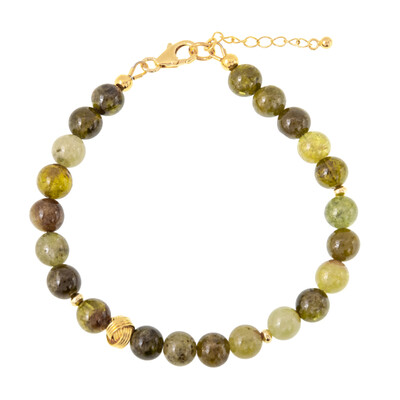 Zilveren armband met Grossularen