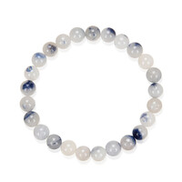 Armband met Dumortierit kwartskristallen