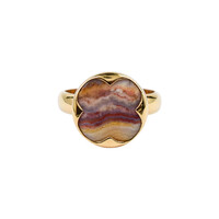 Zilveren ring met een Kant Agaat