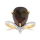 Gouden ring met een vuur agaat